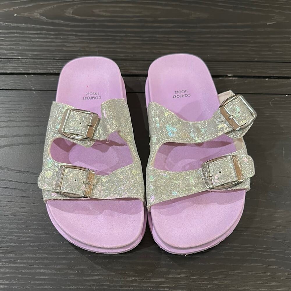 Comfort Zone Kids Glitter Sandals - Purple
